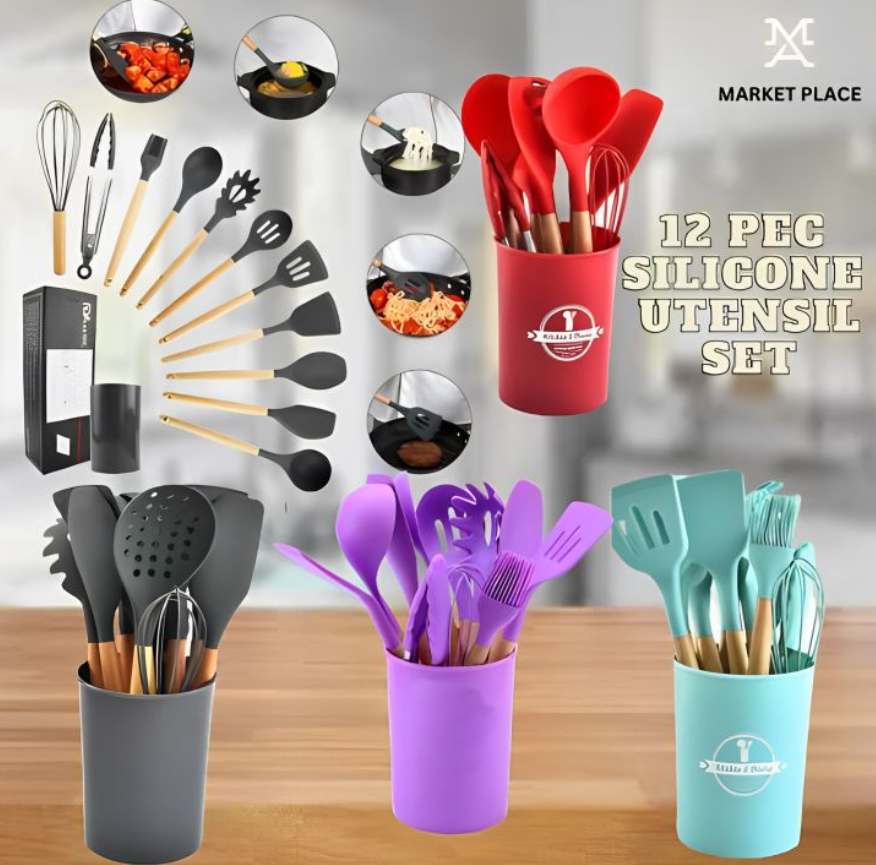 Silicon Spoon Kitchen Set