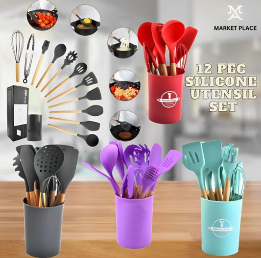 Silicon Spoon Kitchen Set