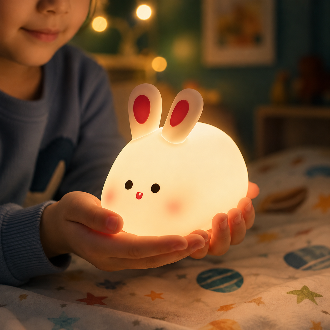 Bunny Rechargeable night lamp - touch sensor cute lamps for kids