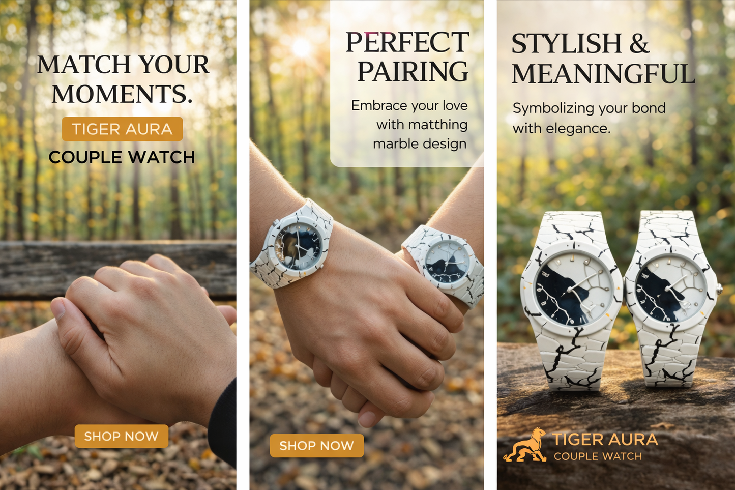 Tiger Aura Couple Watch Set