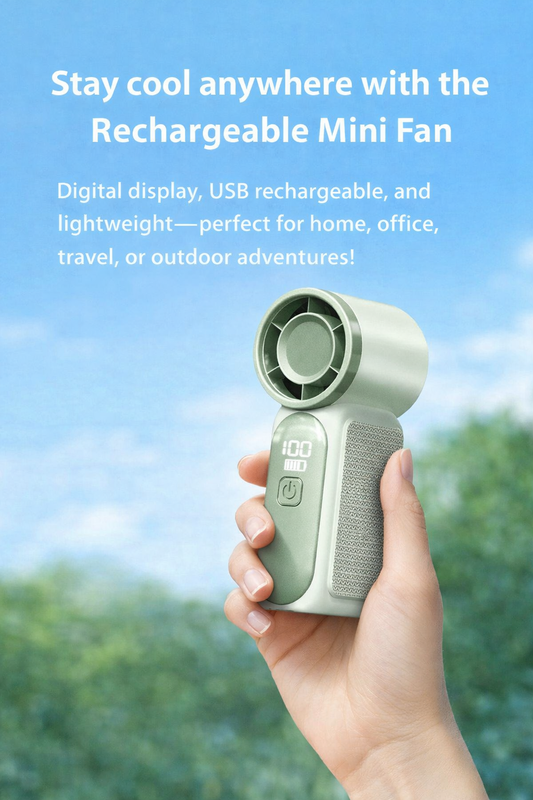 Rechargeable mini portable fan